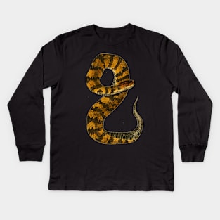 serpent,cobra,reptile,viper,venom,lizard,rattlesnake,king cobra,dragon,hydra,poison,venomous,plumber's snake,pythonidae,pythons,auger,python,squamata,serpentine,worm,big,ophidian,rattlesnakes,medusa,snakebite Kids Long Sleeve T-Shirt